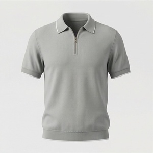Chemises Polo Homme de Haute Qualité en Gros à Prix Abordable, Personnalisables avec Logo, en Coton, Grandes Tailles, Demi-Zip, Haut de Sport Décontracté - Product Image 1