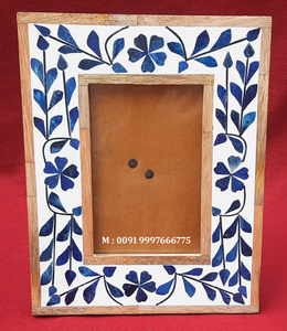 Very Gorgeous Looking Latest Giveaway Handmade Mother of Pearl Inlay Vary Colors Photo Frame for Decorations and Gifting Purpose - Product Image 3