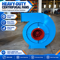 Ventilateur centrifuge robuste à haute pression statique pour la circulation des matières premières dans les cimenteries et les tunnels miniers, certifié