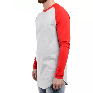 Camisetas de Manga Larga de Algodón Supima para Hombre de Alta Calidad, Transpirables, Color Granate - Product Image 4