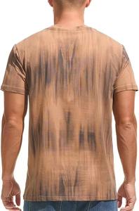 เสื้อยืดแฟชั่นดีไซน์ใหม่สำหรับผู้ชาย เสื้อยืดคลาสสิกแขนสั้นระบายอากาศได้ดี ผลิตจากโรงงาน เสื้อยืดระบายอากาศแบบซับลิเมชั่น - Product Image 2