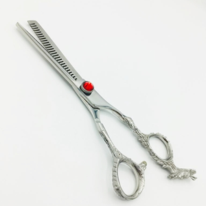 Ciseaux professionnels de coiffure pour salon, en acier japonais 440C, 6,0 pouces, 46 dents, pour effiler les cheveux - Product Image 1