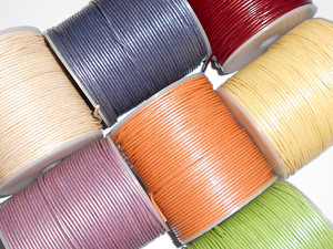 Cordones de cuero metálicos redondos de varios tamaños para manualidades DIY y joyería precio al por mayor-accesorios y componentes de joyería - Product Image 2
