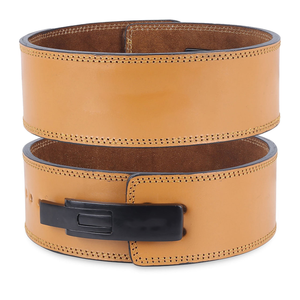 Ceinture de musculation professionnelle à levier en cuir épais, construction robuste, levier en acier haute résistance, design réglable - Product Image 1