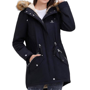 Parka personnalisée pour femme, doublée polaire, en tissu imperméable, fournisseur OEM 2026 - Product Image 1
