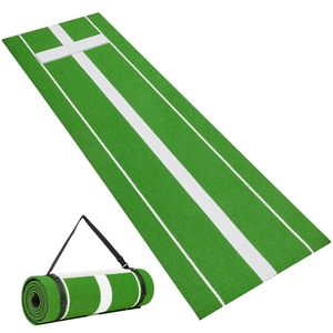 Tappetino da lancio per softball 10x3 piedi con erba sintetica anti-sbiadimento e base in schiuma antiscivolo - Ausilio portatile per l'allenamento del lancio nel baseball - Product Image 1