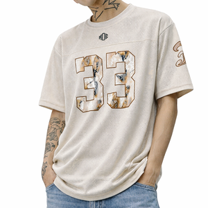 Jersey de Fútbol Americano de Malla Oversize para Hombre de Calidad Premium, con Estampado de Número Personalizado, Transpirable, de Poliéster, Proveedor OEM al por Mayor - Product Image 1