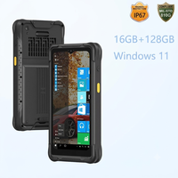 Tableta Industrial Resistente de 6.5 Pulgadas con Windows 11 IoT Enterprise, Escáner de Código de Barras Portátil con NFC para Trabajo Móvil en Campo Empresarial