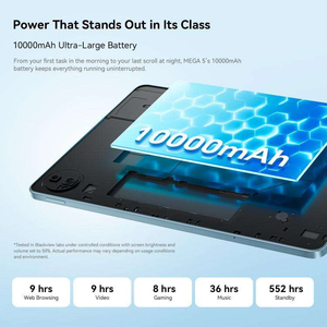 แท็บเล็ต Blackview MEGA 5 ระบบปฏิบัติการ Android 15 แรม 8GB ความจุ 256GB หน้าจอ 12 นิ้ว UMS9360 Octa Core Wi-Fi หน้าจอสัมผัสแบบ Capacitive รุ่นใหม่ (เวอร์ชันสากล) - Product Image 5