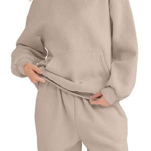 Sudadera con Capucha Oversize Gris para Mujer, Personalizable con Logotipo, Nueva, Casual, de Forro Polar Grueso, Venta al por Mayor - Product Image 6