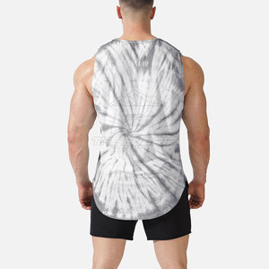 Camiseta sin Mangas para Hombre, Ajustada, Tejida, Transpirable, Elástica, para Fitness, Culturismo, Verano, Estilo Casual Urbano - Product Image 3