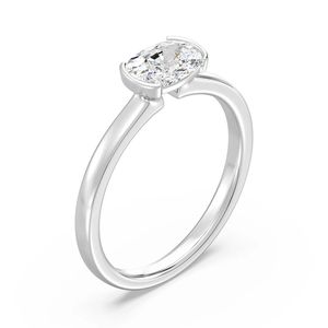 แหวนโอวัลโซลิแทร์ - Product Image 4