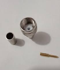 ขั้วต่อโคแอกเชียล RF แบบ PL259 มินิ UHF แบบ Crimp ความต้านทาน 50 โอห์ม - Product Image 1