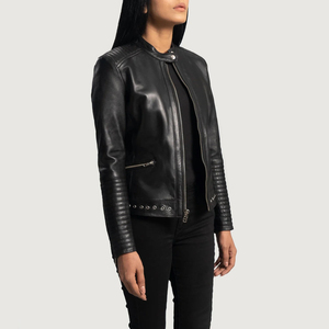 Ladies PU <b>Leather</b> Slim Fit Jacket Biker Style Zip Up <b>Short</b> Coat Fashion Outerwear Daily Wear Stylish Coat - Product Image 2