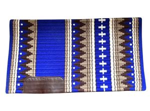 Couverture de selle de cheval western faite à la main en laine de qualité supérieure pour ranch, trail, concours et utilisation professionnelle. - Product Image 3
