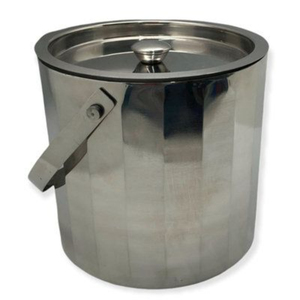 Seau à glace en acier inoxydable à double paroi de haute qualité avec couvercle et poignée, seaux à glace métalliques pour refroidir le vin et la bière, pour bar et maison - Product Image 1