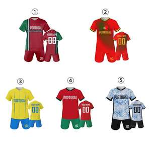 Maillot de football pour hommes, personnalisable avec nom d'équipe, logo, numéro, découpe automatisée, personnalisé, OEM, haute qualité, respirant, tenue de football courte - Product Image 6