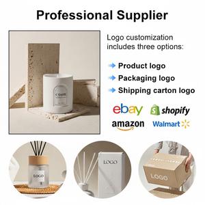 Оптовые ароматические свечи из соевого воска ручной работы класса люкс с керамическим основанием для супермаркетов и интернет-магазинов (под собственной торговой маркой) - Product Image 5