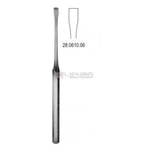 Elevador Perióstico de Acero Inoxidable Tipo Rugine, Punta de 6mm, 19cm de Longitud, Instrumentos Médicos Quirúrgicos Dentales para Elevación de Tejido Óseo - Product Image 1