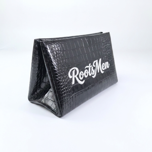 กระเป๋าเครื่องสำอาง Rootsman Custom Black Premium Ins-Style หนัง PU แบบเปิดปิด น้ำหนักเบา สำหรับเดินทาง  สำหรับผู้หญิง  โลโก้ขนาดใหญ่ - Product Image 6