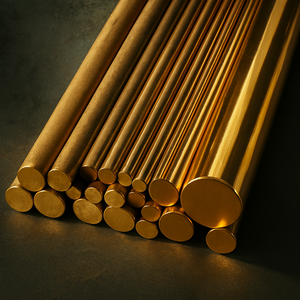 Barra Redonda de Aleación de Latón Industrial Brillante, Varilla de Cobre Laminada en Caliente y en Frío para Aplicaciones Industriales, Venta al Por Mayor de Fábrica - Product Image 2