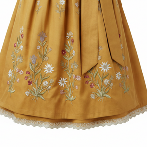 Robe Dirndl pour femmes, tissu respirant imprimé sur mesure, longueur genou, sans manches, broderie allemande, robe Dirndl pour femmes pour les événements - Product Image 6