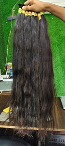 Extensions de cheveux du temple de haute qualité exceptionnelles cheveux ondulés indiens vierges naturels vrais cheveux Remy de donneur unique - Product Image 6