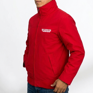 Men's <b>Red</b> Nylon Windbreaker <b>Jacket</b> Lightweight Casual Zip Up Outerwear Manufacture Premium Street Fashion OEM <b>jacket</b> for men - Product Image 4