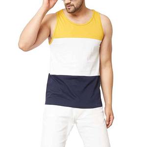 New Arrival Eco-friendly High Street Style Men's Gym Vest Tank Tops Crew Neck Sleeveless 100% Polyester Breathable Summer Wear - Product Image 2