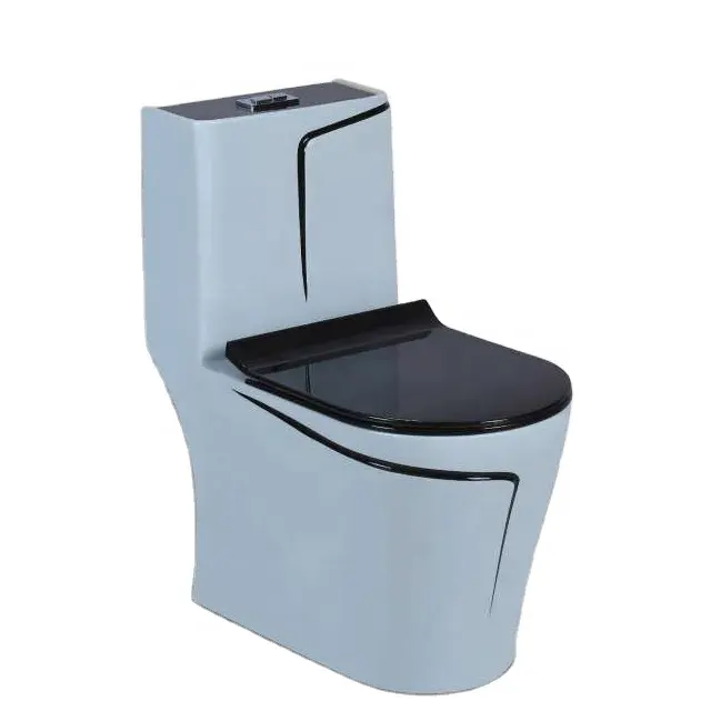 Hot Koop Sanitair Badkamer Keramische Een Stuk Sifon S Val Wc Gold Line Sky Blue Wc Voor Brazilië