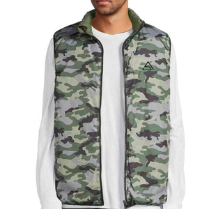 Chaleco acolchado unisex para exteriores, chaqueta sin mangas para hombre, abrigo de invierno, chaqueta de burbujas para hombre, venta al por mayor. - Product Image 1