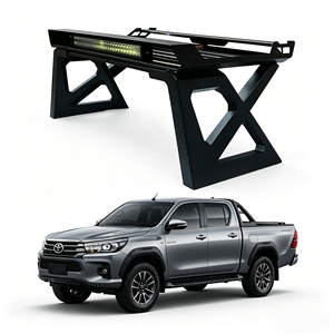 Barra Antivuelco Universal Reforzada para Camioneta con Cesta de Carga y Luz LED, Barra Deportiva de Acero Atornillable para Hilux Ranger F150 RAM D-<span class=keywords><strong>Max</strong></span> NP300 - Product Image 1