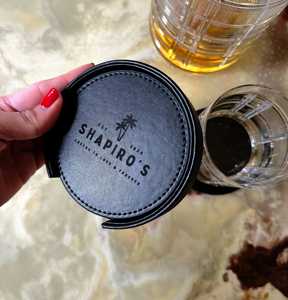 Vintage Genuine Leather Coasters for Coffee <b>Table</b> Handmade Cowhide Drink Mat Set Furniture Scratch <b>Protector</b> GLC-0010 - Product Image 6