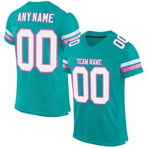 Wholesale Direct OMMIZ INDUSTRY Custom <b>White</b> Red-<b>Black</b> Mesh Authentic <b>Football</b> Jersey - Product Image 5