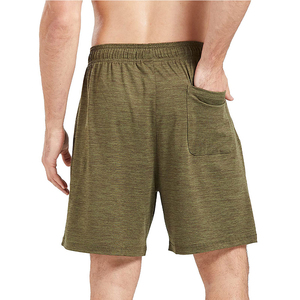 Shorts Bermuda en coton uni pour homme avec cordon de serrage à la taille et poches latérales, vêtements décontractés, shorts Bermuda en coton en vente en ligne - Product Image 6