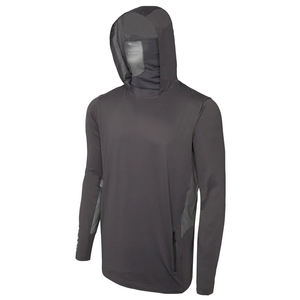 เสื้อตกปลาแขนยาวมีฮู้ดลายดอกไม้สำหรับผู้ชาย UPF 50 แห้งเร็ว ผลิตจากโพลีเอสเตอร์ 100% เสื้อคลุมสำหรับผู้ใหญ่สำหรับกิจกรรมกลางแจ้ง - Product Image 2