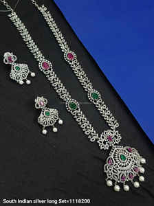 Ensemble de bijoux de mariée en diamant américain classique Collier et boucles d'oreilles en deux pièces pour mariage Style classique à la mode - Product Image 2