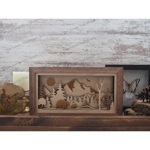 Sheesham Wood 3D Shadow Box <b>Frame</b> - Handcrafted Layered <b>Gallery</b> Display Wholesale - Product Image 1