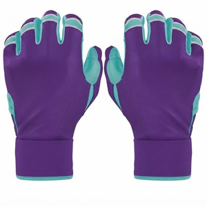 Custom Bruce <b>Bolt</b> Inspired Cabretta Leather Ambidextrous Baseball Batting Gloves <b>Hook</b> Loop Closure Eco-Friendly Design for Bat - Product Image 1