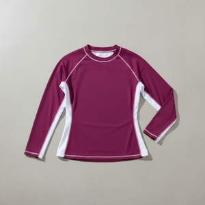 Custom Women UPF 50+ Long Sleeve Rash Guard <b>Surfing</b> Top Quick Dry Stretch Swimsuit for Beach Sports - Product Image 4