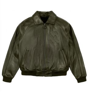 Nueva Chaqueta de Cuero PU Roja para Hombre, Estilo Casual, Deportiva, para Motociclistas, con Cierre y Botones Metálicos Plateados - Product Image 1