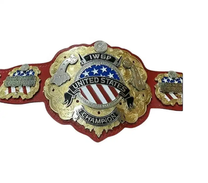 Ceintures de championnat de lutte et de boxe sur mesure - Cuir et laiton écologiques, couleur/taille/logo personnalisés - Product Image 6