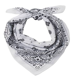 Bandana Cotton Double Print Custom <b>Scarf</b> Logo Low MOQ Fast Delivery Bandana <b>Square</b> Other <b>Scarves</b> Manufacturer Best Product - Product Image 1