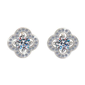 Boucles d'oreilles clous en diamant pour femme, 14K 18K, diamants de laboratoire, nouvelle mode, simples et tendance - Product Image 4