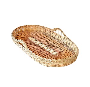 Panier à langer en rotin style bohème combiné avec un panier à langer pour enfant en rotin, organisateur de table à langer en osier tressé pour bébé - Product Image 1