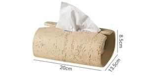 New Arrival Travertine Stone Tissue <b>Box</b> Cover Luxury Square Tissue Holder Decorative Bathroom Decor - Product Image 2