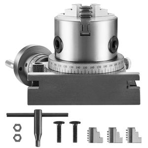 Table rotative de fraisage de précision 4FT/100 mm, conception horizontale et verticale polyvalente, incluant 3.1FT/8FT, en acier - Product Image 1