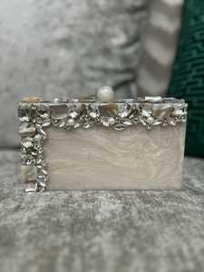 Elegante Marco de Fotos Moderno Hecho a Mano con Hueso de Búfalo Beige, Duradero, para Mujer, Decoración de Boda, Regalo para Novia, con Perlas - Product Image 3