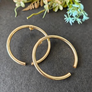 Metal Craft Dropshipping Ready Brass Earrings <b>Blind</b> Shipping Brass Earrings Solid Color Custom Factory Wholesale Item Earrings - Product Image 2