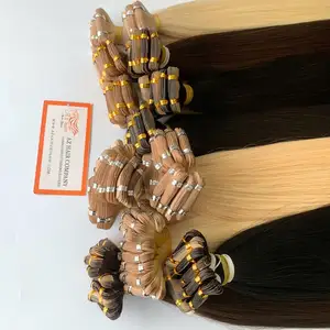 Factory Price Special Sale Tape In Hair Extensions Super Double Drawn Raw Hair Customized Trendy Color Silky Smooth Long Lasting